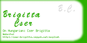 brigitta cser business card